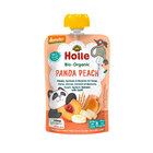 HOLLE BIO Panda Peach őszibarack, sárgabarack, banán, tönkölybúza tasak 8 hónapos kortól, 100 g