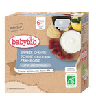 EXP: 30.11.2023 4x BABYBIO Desiata z kozieho mlieka s jablkom a malinami (85 g)