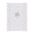 CEBA Podložka přebalovací 2-hranná s pevnou deskou (50x70) Comfort Hvězdy šedá