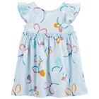 CARTER'S Šaty Blue Butterfly dievča NB/ veľ. 56