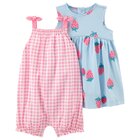 CARTER'S Set 2dílný šaty, overal letní Pink Strawberry holka 18m CARTER'S Set 2dílný šaty, overal letní Pink Strawberry holka 18m