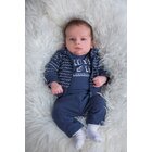 DIRKJE Set 3dílný X-SO SOFT ITS ME vel. 80 navy+navy