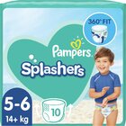 EXP: 21.06.2022 PAMPERS Splashers Plienky do vody jednorazové 5-6 (14 kg+) 10 ks