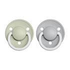 BIBS De Lux cumlíky z prírodného kaučuku 2 ks, veľkosť 1, Sage nočný/Cloud nočný