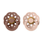 BIBS Boheme cumlíky z prírodného kaučuku 2 ks veľkosť 2, Woodchuck/Blush