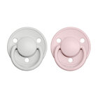 BIBS De Lux cumlíky z prírodného kaučuku 2 ks, veľkosť 2, Haze/Blossom