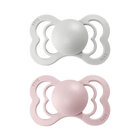 BIBS Supreme cumlíky ortodontické z prírodného kaučuku 2 ks, veľkosť 2, Haze/Blossom