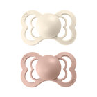 BIBS Supreme dudlíky ortodontické ze silikonu 2 ks, velikost 1, Ivory/Blush BIBS Supreme dudlíky ortodontické ze silikonu 2 ks, velikost 1, Ivory/Blush