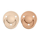 BIBS De Lux dudlíky ze silikonu 2 ks, One Size, Vanilla/Peach BIBS De Lux dudlíky ze silikonu 2 ks, One Size, Vanilla/Peach