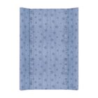 CEBA Podložka prebaľovacia mäkká 2-hranná 70x50 cm Denim Style Stars blue Ceba