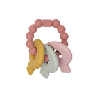 LITTLE DUTCH Kousátko silikonové klíče růžové