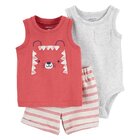 CARTER'S Set 3dílný body bez rukávů, tílko, kraťasy Red Tiger kluk 18m CARTER'S Set 3dílný body bez rukávů, tílko, kraťasy Red Tiger kluk 18m