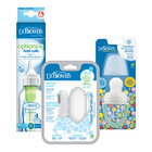 DR.BROWN'S Set láhev plast 250 ml + Savička FreshFirst tyrkys + Prstový zubní kartáček DR.BROWN'S Set láhev plast 250 ml + Savička FreshFirst tyrkys + Prstový zubní kartáček