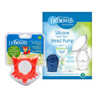 DR.BROWN'S Set Sběrač mateřského mléka + Kousátko Flexees Friends liška DR.BROWN'S Set Sběrač mateřského mléka + Kousátko Flexees Friends liška