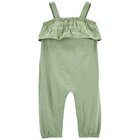 CARTER'S Overal bez nožiček na ramínka Green Embroidery holka 3m