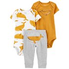 CARTER'S Set 3dílný body kr. rukáv 2ks, tepláky Mustard Whale kluk NB/vel. 56 CARTER'S Set 3dílný body kr. rukáv 2ks, tepláky Mustard Whale kluk NB/vel. 56