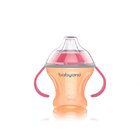 BABYONO Hrnek netekoucí s měkkým náustkem Natural Nursing 180 ml oranžová BABYONO Hrnek netekoucí s měkkým náustkem Natural Nursing 180 ml oranžová
