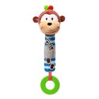 BABYONO Hračka pískací s kousátkou opička George 3m+