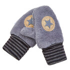 LITTLE ANGEL Rukavice s palcom Mazlík Bambus Outlast® 4 tm.šedá-pruh