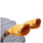 LITTLE ANGEL Rukavice na kočár prošev Mazlík pár 25x22,51x24cm zlatá kytky/medová