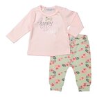 DIRKJE Set 2dílný A-SO SOFT HAPPY DAY vel. 74 Pink