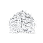 ENIE BABY Čepice dětská turban Grey Leaves Uni 3-6m