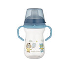 CANPOL BABIES Hrneček se silikonovým pítkem FirstCup Bonjour Paris 250ml modrý CANPOL BABIES Hrneček se silikonovým pítkem FirstCup Bonjour Paris 250ml modrý