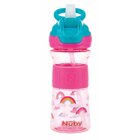 NUBY Fľaša športová s mäkkou sklopiteľnou slamkou 360 ml, ružová, 3+ NUBY Fľaša športová s mäkkou sklopiteľnou slamkou 360 ml, ružová, 3+
