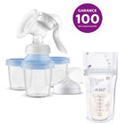 Philips AVENT Odsávačka mateř.mléka manuální s VIA systémem + Sáčky na mateřské mléko 180 ml, 25 ks Philips AVENT Odsávačka mateř.mléka manuální s VIA systémem + Sáčky na mateřské mléko 180 ml, 25 ks