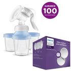 Philips AVENT Odsávačka mateř. mléka manuální s VIA systémem + Prsní vložky jednorázové 60 ks Philips AVENT Odsávačka mateř. mléka manuální s VIA systémem + Prsní vložky jednorázové 60 ks