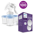 Philips AVENT Odsávačka mateř. mléka manuální s VIA systémem + Prsní vložky jednorázové 24 ks Philips AVENT Odsávačka mateř. mléka manuální s VIA systémem + Prsní vložky jednorázové 24 ks