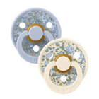 BIBS X LIBERTY Colour dudlíky z přírodního kaučuku 2ks vel. 2 Ivory / Baby Blue BIBS X LIBERTY Colour dudlíky z přírodního kaučuku 2ks vel. 2 Ivory / Baby Blue