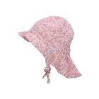 STERNTALER Klobúk letný na zaväzovanie s potlačou vetvičiek UV 30+ pink dievča-51 cm-18-24 m