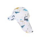 STERNTALER Šiltovka s ochranou krku organická bavlna ecru dino chlapec-47 cm-9-12 m