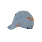 STERNTALER Šiltovka organický mušelín s potlačou dinosaurov light blue chlapec-45 cm-6-9 m