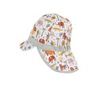 STERNTALER Šiltovka s ochranou krku potlač zvierat Safari UV 50+ white chlapec-51 cm-18-24 m