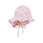 STERNTALER Klobúk mušelínový s volánikom na zaväzovanie pink dievča-51 cm-18-24 m
