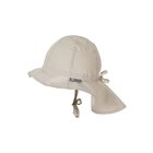 STERNTALER Klobouk organická balvna jednobarevný UV 50+ white beige uni-47 cm-9-12 m