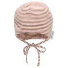 STERNTALER Čepice GOTS z jednoduchého žerzeje (organická) se zavazováním-47 cm-9-12 m