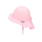 STERNTALER Klobouk organická balvna jednobarevný UV 50+ white pink holka-47 cm-9-12 m