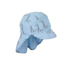 STERNTALER Šiltovka s ochranou krku a potlačou zebry sky blue chlapec-45 cm-6-9 m