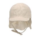 STERNTALER Čiapka so šiltom a chranou krku organická bavlna UV 50+ grey chlapec-41 cm-4-5 m