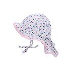 STERNTALER Klobúk letný s farebnými srdiečkami, batistová podšívka white dievča-45 cm-6-9 m