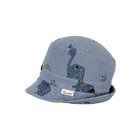 STERNTALER Klobúk mušelínový organická bavlna s potlačou dinosaurov light blue chlapec-45 cm-6-9 m
