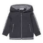 DIRKJE Mikina na zips s kapucňou tm. modrá chlapec veľ.86