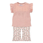 DIRKJE Set 2.d. tričko kr. rukáv + kalhoty růžová holka vel.74