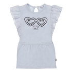 DIRKJE Šaty kr. rukáv bledomodrá dievča veľ.116