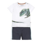 DIRKJE Set 2.d tričko kr. rukáv + nohavice biela chlapec veľ.62