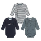 DIRKJE Body dl. rukáv BIO bavlna 3 ks chlapec 74-80