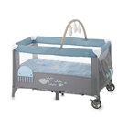 JANÉ Postieľka cestovná Two Levels Toys Lazuli Blue